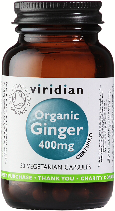Viridian Organic Ginger Root 30 caps
