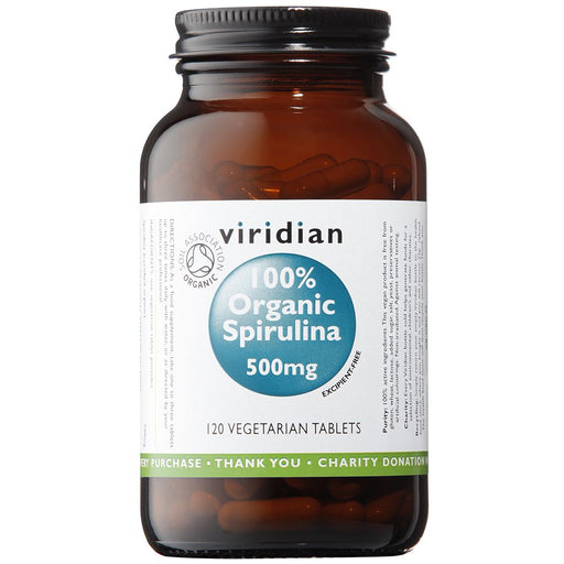 Viridian Organic Spirulina 500mg 120 tablets