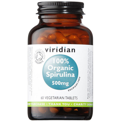 Viridian Organic Spirulina 500mg 60 tablets