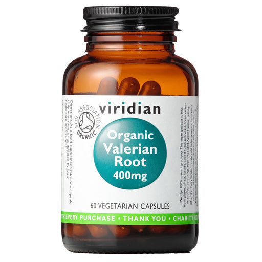 Viridian Organic Valerian Root 400mg 60 Vcaps