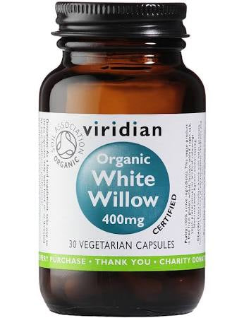 Viridian Organic White Willow 400mg 30 Vcaps