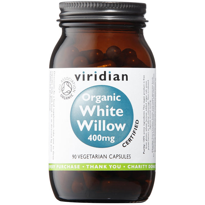 Viridian Organic White Willow 400mg 90 Vcaps