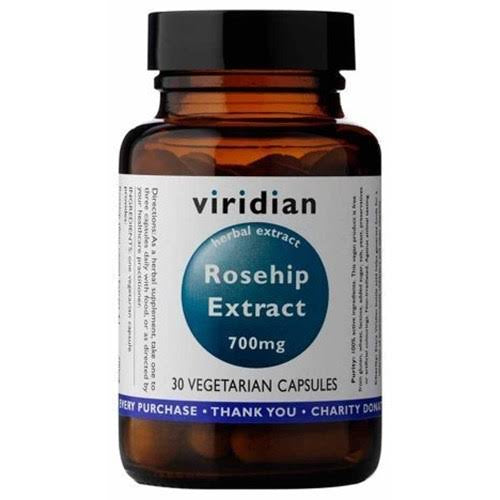 Viridian Rosehip Extract 700mg 30 Vcaps