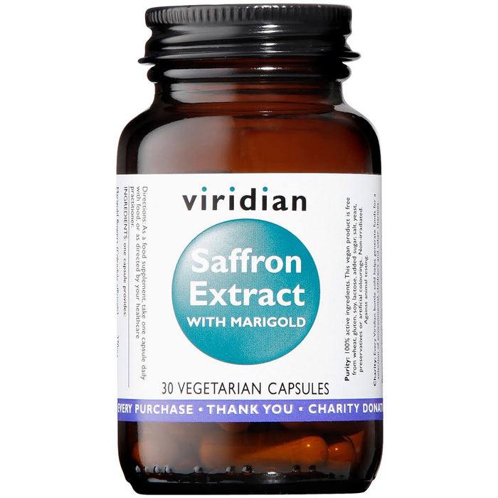 Viridian Saffron Extract 30mg with Marigold 60 Vcaps