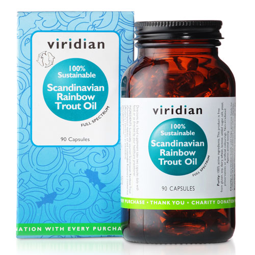 Viridian Scandinavian Rainbow Trout Oil 90 Softgels