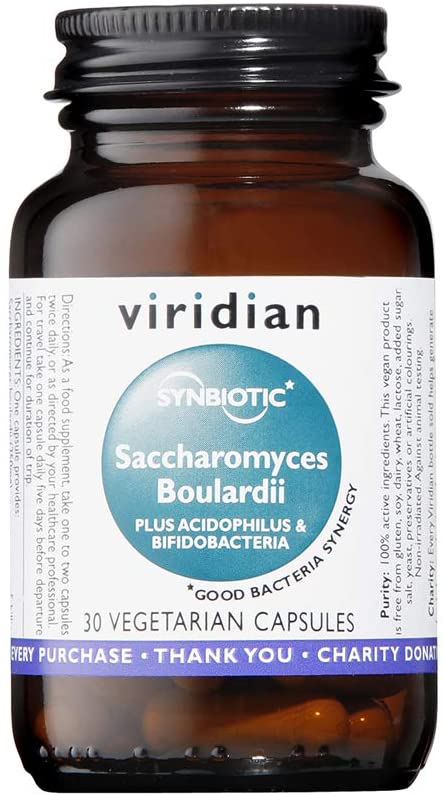 Viridian Synbiotic Saccharomyces Boulardii 30 caps