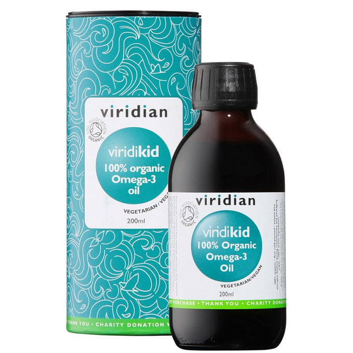 Viridian viridiKid 100% Organic Omega-3 Oil Blend  200ml