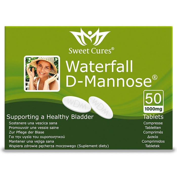Waterfall D-Mannose Tablets 1000mg 50 Tablets
